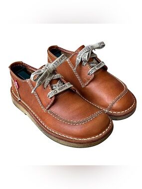 DUCKFEET “Fyn” Caramel Leather Lace Up Shoes